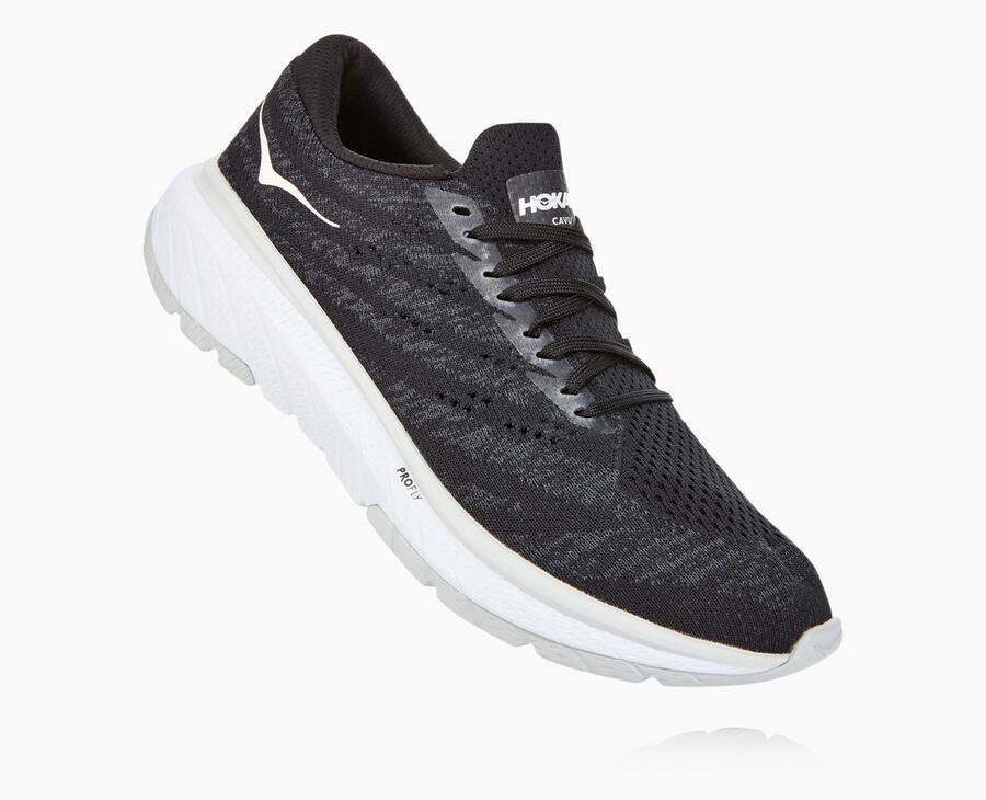 Hoka One One Bezecke Topanky Damske Čierne/Biele - Cavu 3 - 10837-VWXM